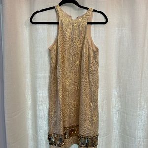 Gold Lilly Pulitzer Dress